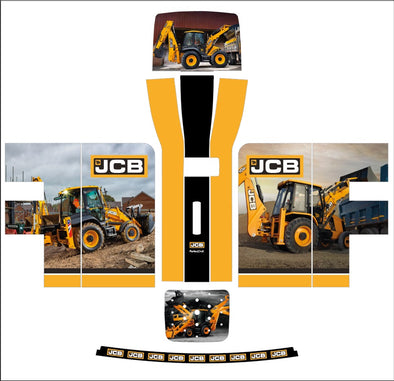 JCB Yellow and Black Skin