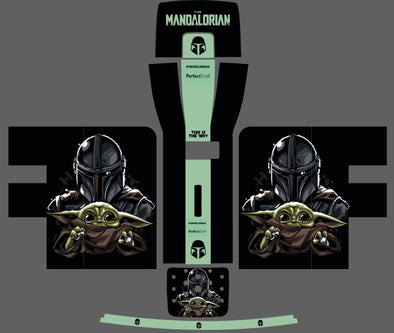 Star Wars The Mandalorian Black + Green Skin