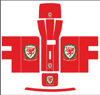 Wales Style Football Team Red Skin