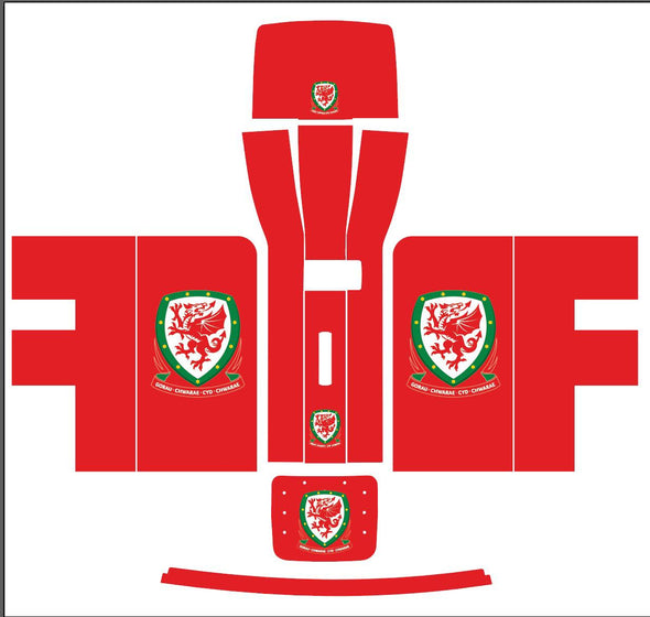 Wales Style Football Team Red Skin